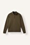 Standard Fit High Collar Half-Zip Basic Sweatshirt I0571Ax26Wn