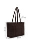 Women's Brown Printed Shoulder Bag Ab500008Sb - 5
