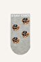 Bear and Text Patterned 5-Piece Cotton Booties Socks for Boys I6823A8Ns - 7
