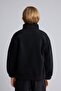High Collar Zippered Pocket Plush Basic Sweatshirt Cardigan for Boys H2371A826Wn - 5