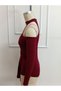 Women's off-the-shoulder mock neck long sleeve v-neck pleated viscose blouse - 5