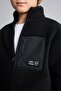 High Collar Zippered Pocket Plush Basic Sweatshirt Cardigan for Boys H2371A826Wn - 4