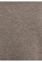 Regular Fit Round Neck Plain Women's Beige Sweater - 6