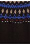 Regular Fit Round Neck Jacquard Women's Brown Sweater - 6