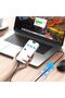 طقم كابل شحن متعدد المنافذ USB مع محول طاقة 60 واط وشاحن لاسلكي مدمج لـ - 2