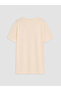 Alita City with a Difference from Lcw Dream Beige Combed Cotton Printed Short Sleeve Women's Nightgown - 6