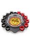 1 Piece Roulette Game Set – Party Game with Shot Glasses, Drinking Game, Shot Glass Roulette, Black 30 cm - 2