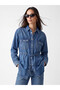 Two Mt Shop Quality Lcw Everyday Indigo Denim Straight Standard & Regular Women's Jean Shirt - 2