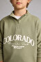 Zippered Printed Light Khaki Boys' Top and Bottom Set I0291A8/Kh271 - 4