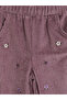 Esvab • Modern & Distinctive Girls' Velvet Trousers with Waist Drawstring - 5