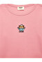 Cat Embroidered Slim Fit Cotton Camisole Crew Neck Long Sleeve T-Shirt - 4