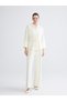 Two Mt Shop Quality Lcwaikiki Classic Yellow Oversized Women's Shirt with Tie Detail - 3