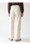 Two Mt Shop Quality Beige 3 Thread Flat Loose & Baggy Women's Sweatpants - 3