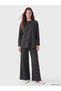Two Mt Shop Quality Lcw Modest Anthracite Interlock Plain Oversize Women's Sweatshirt Tunic - 2
