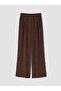Two Mt Shop Quality Lcw Curve Brown Interlock Plain Loose & Baggy Women's Sweatpants - 3