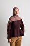 Leaf Pattern Silky Jacquard Shawl