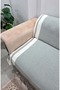 Cotton Non-Slip Zigzag Sofa Cover (170X210) - Khaki Green - 4