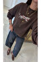 Patra Kahve Wıld Muse Embroidered Swaet - 2