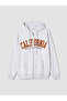 Alita City Gray with a Difference 3 Thread Threaded Printed Oversize Women's Zippered Sweatshirt - 5