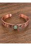 Women's Copper Bracelet Handcrafted Pure Copper Oval Agate Stone Natural Stone Women's Copper Adjustable Bracelet