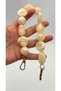 38 cm Beige Marble Patterned Bag Handle with Hook