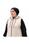 Women's Plus Size Stone Embroidered Quilted Vest - 3