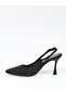Uraz 760 Black Stone Heeled Women's Sandals - 7