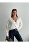 Buttoned V-Neck Knitwear Cardigan - 4