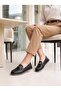 İzel 155 Black Genuine Leather Women's Shoes - 3