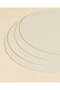 Gold Round Placemats 4 Piece Set - 6
