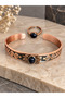 Women's Copper Ring Bracelet Handcrafted Pure Copper Oval Star Stone Natural Stone Women's Copper Adjustable Bracelet