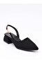 Peri 3655 Black Satin Women's Sandals - 6
