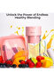 Personal Blender for Shakes and Smoothies, Rechargeable Portable Smoothie Blender with 10 Blades,Handle and Straw Lid,340ml - 6
