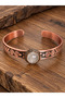 Women's Copper Bracelet Handcrafted Pure Copper Round Quartz Stone Natural Stone Women's Copper Adjustable Bracelet