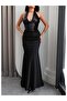 Halter Neck Sequined Maxi Dress - 3