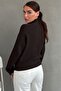 Brown Stand Collar Buttoned Knitwear Women's Cardigan Mg2908 - 3
