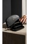 Women's Zippered Black Leather Wallet Mini Size Daily Use - - 4