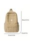 Khaki Puffer Quilted Backpack - 6