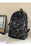 Black Teddy Bear Print Backpack - 6