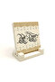 Name Can Be Written, Rumi Pattern Printed Natural Stone Desktop Stand