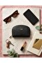 Women's Zippered Black Leather Wallet Mini Size Daily Use - - 3