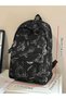 Black Teddy Bear Print Backpack - 2