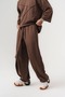 Edge Belted Waist and Adjustable Leg Detail Pants - 3
