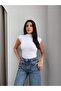 High Waist Side Seam Jeans - 3