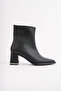 Ayukaz Kalveni̇zli̇ Topuk Women's Pointed Toe Thick Heeled Stylish Ankle Boots – Modern Design Heel Height 6 cm - 3