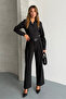 Maxi Pleated Belted High Waist Palazzo Trousers - 3