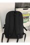 Black Plain Backpack - 6