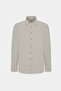 Men's Beige Slim Fit Button-Down Collar Cotton Oxford Shirt - 5