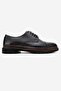 Genuine Leather 2-Color Stitched Inner and Outer Leather Men's Shoes - 3