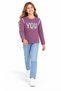 14009-26 Girl's Floral You Printed Seasonal Combed Cotton Sweatshirt - 2